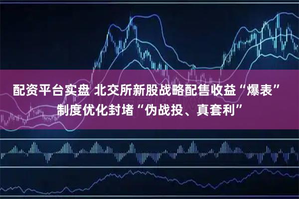 配资平台实盘 北交所新股战略配售收益“爆表” 制度优化封堵“伪战投、真套利”